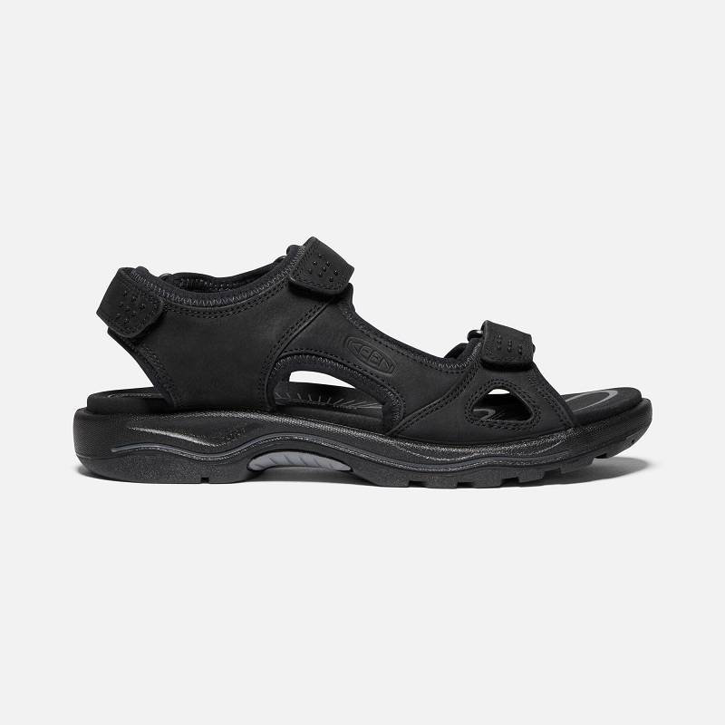 Keen Rialto II 3 Point Trekkingsandalen Damen DE-84127 Black/Steel Grey - Keen Damenschuhe Schwarz